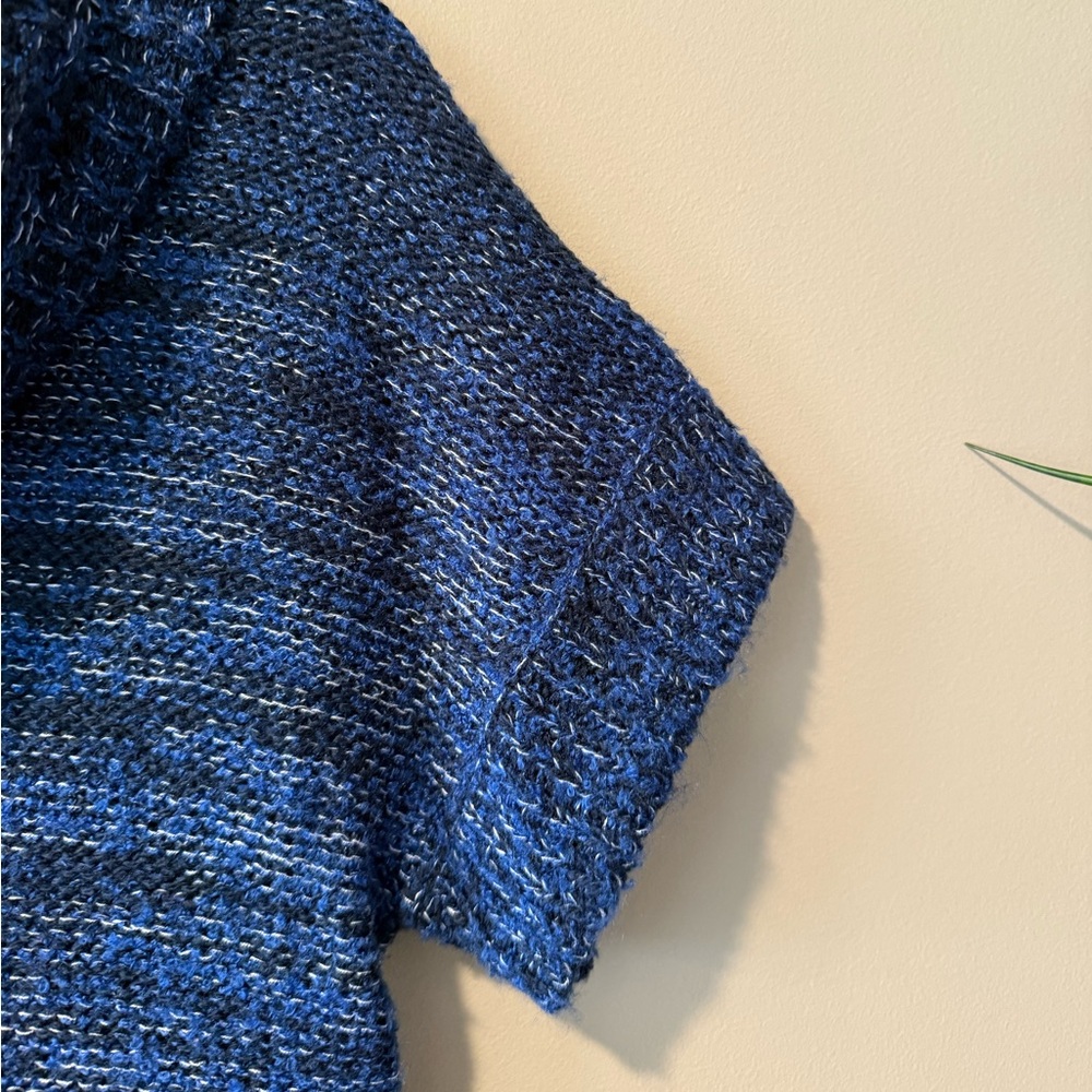 Cleo Petites Blue Cowl Neck Tunic Sweater - Picture 8 of 12
